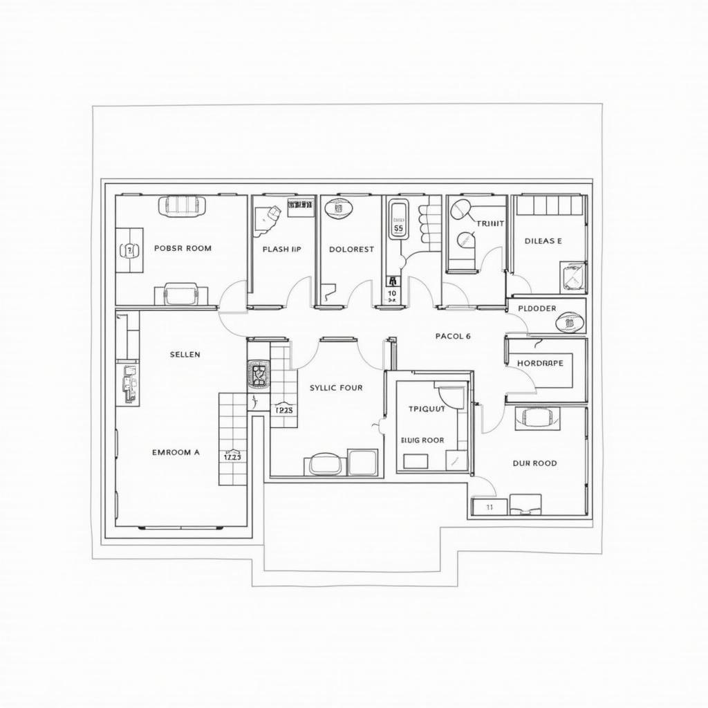 Ban ve mat bang nha cap 4 mai bang don gian