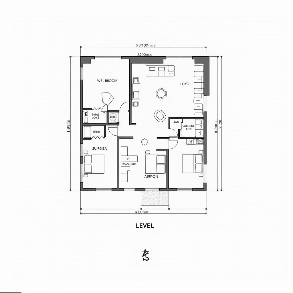 Ban ve mat bang nha cap 4 mai nhat phong cach scandinavian