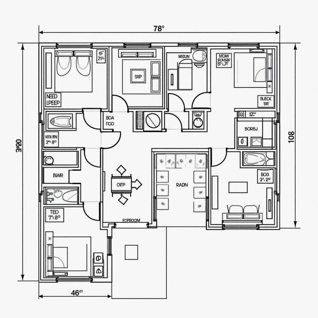Ban ve mat bang nha cap 4 mai thai chu l chi tiet
