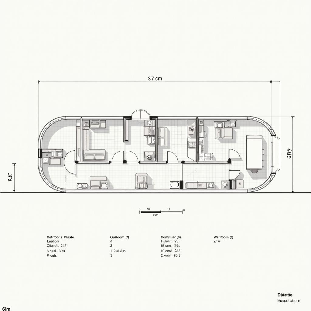 Bản vẽ mặt bằng chi tiết nhà ống 3 tầng mặt tiền 6m, thể hiện bố trí các phòng và kích thước