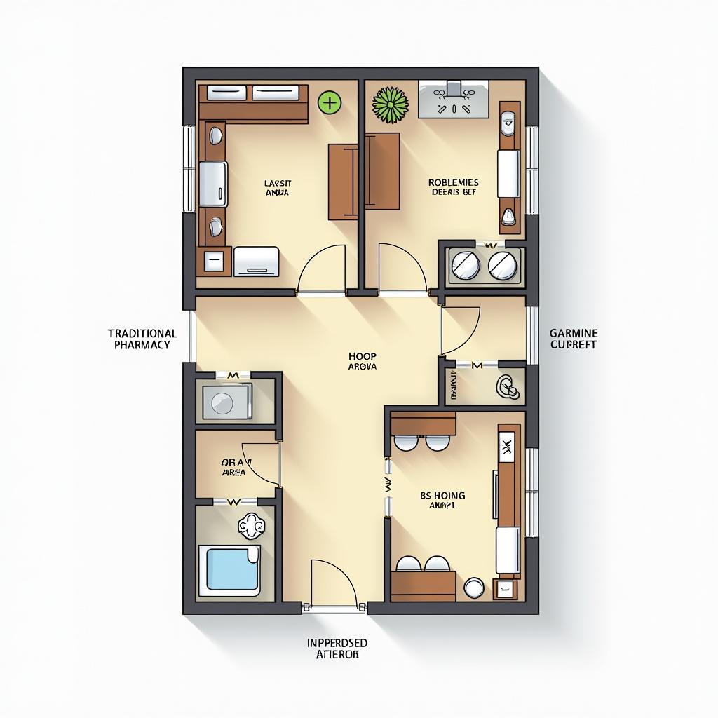 ban-ve-mat-bang-cong-nang-nha-thuoc-phong-cach-truyen-thong