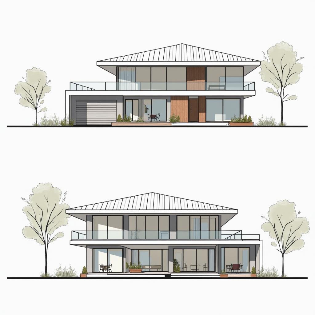 Bí quyết thiết kế nhà 2 tầng mặt tiền 4m hiện đại và tối ưu không gian