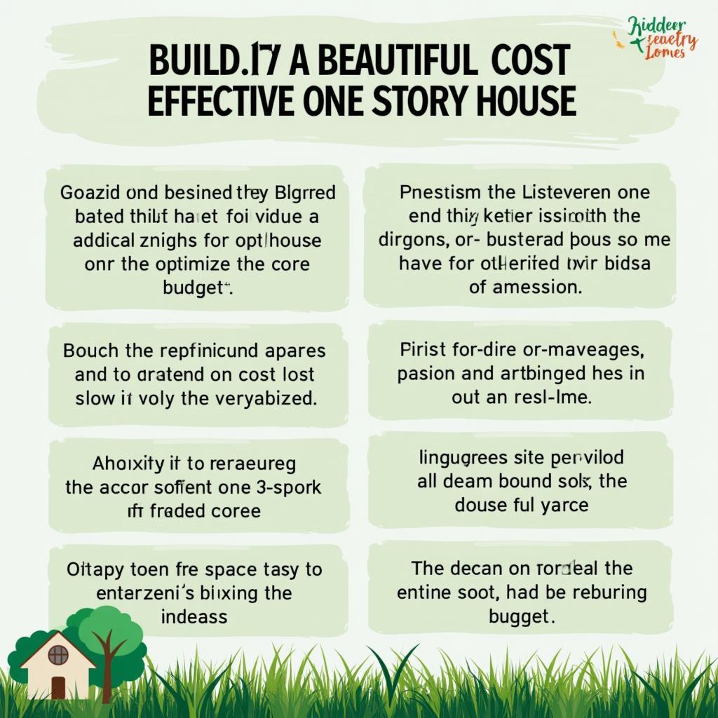 Bí quyết xây nhà 1 tầng đẹp và tiết kiệm chi phí hiệu quả, giúp gia chủ tối ưu hóa ngân sách và sở hữu ngôi nhà mơ ước