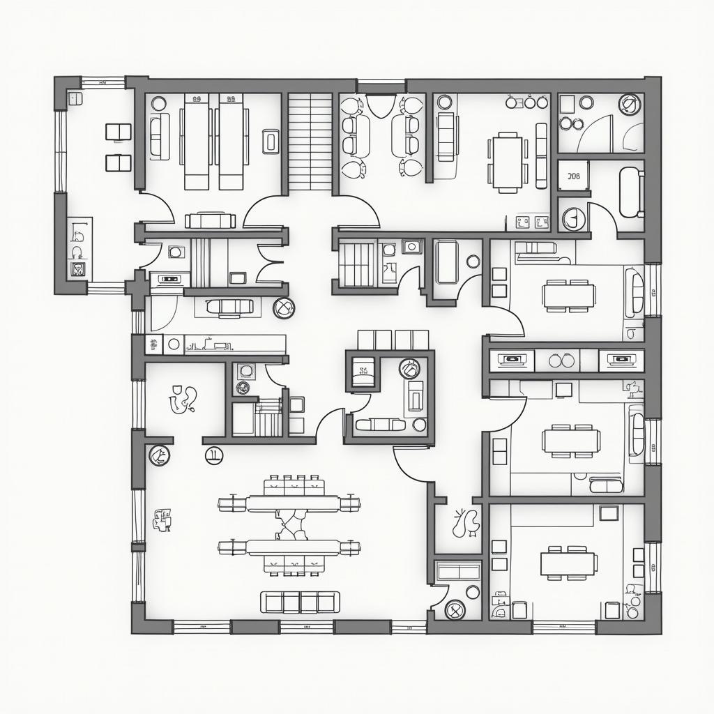 Bo tri mat bang nha xuong ket hop van phong, phan chia khu chuc nang khoa hoc, ro rang