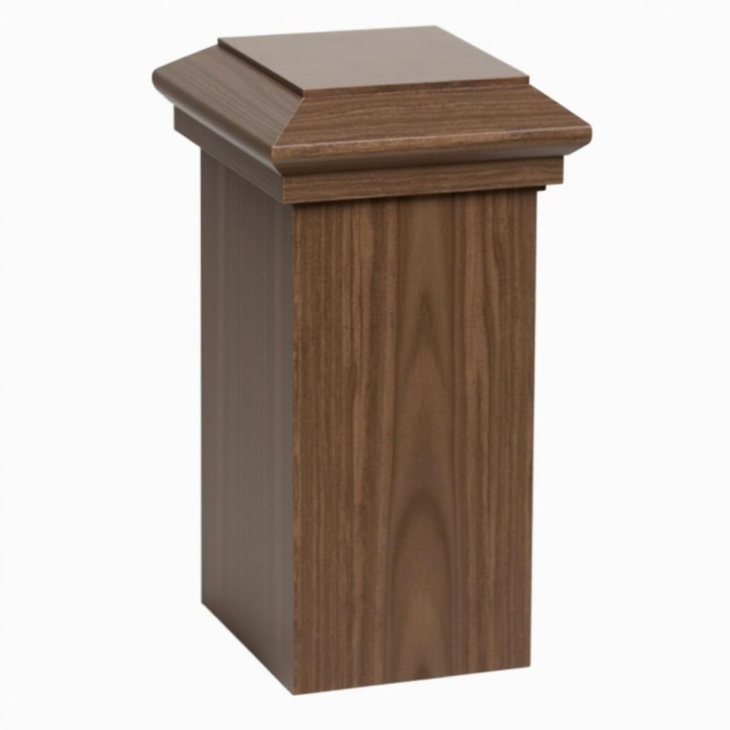 Cột nhà vuông giả gỗ ngoại thất, màu nâu, vân gỗ tự nhiên, cho nhà cấp 4