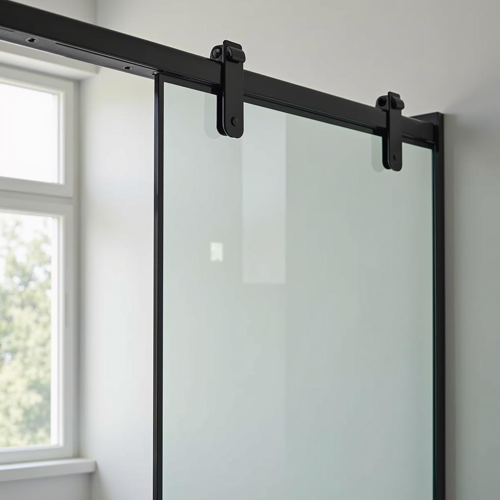 Cửa nhôm Xingfa lùa treo kính cường lực, tiết kiệm diện tích, phù hợp cho không gian nhỏ