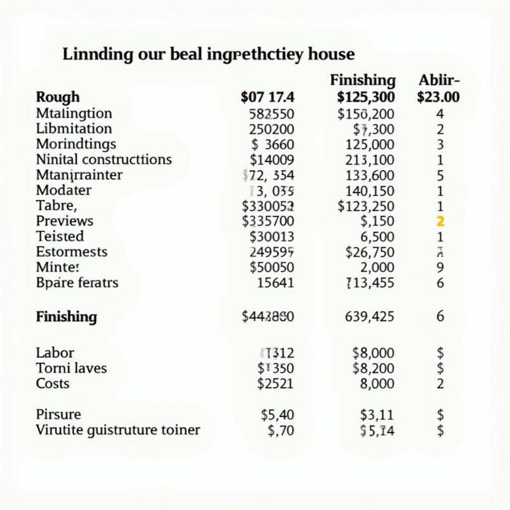 Bảng dự toán chi phí xây nhà cấp 4 nông thôn chi tiết