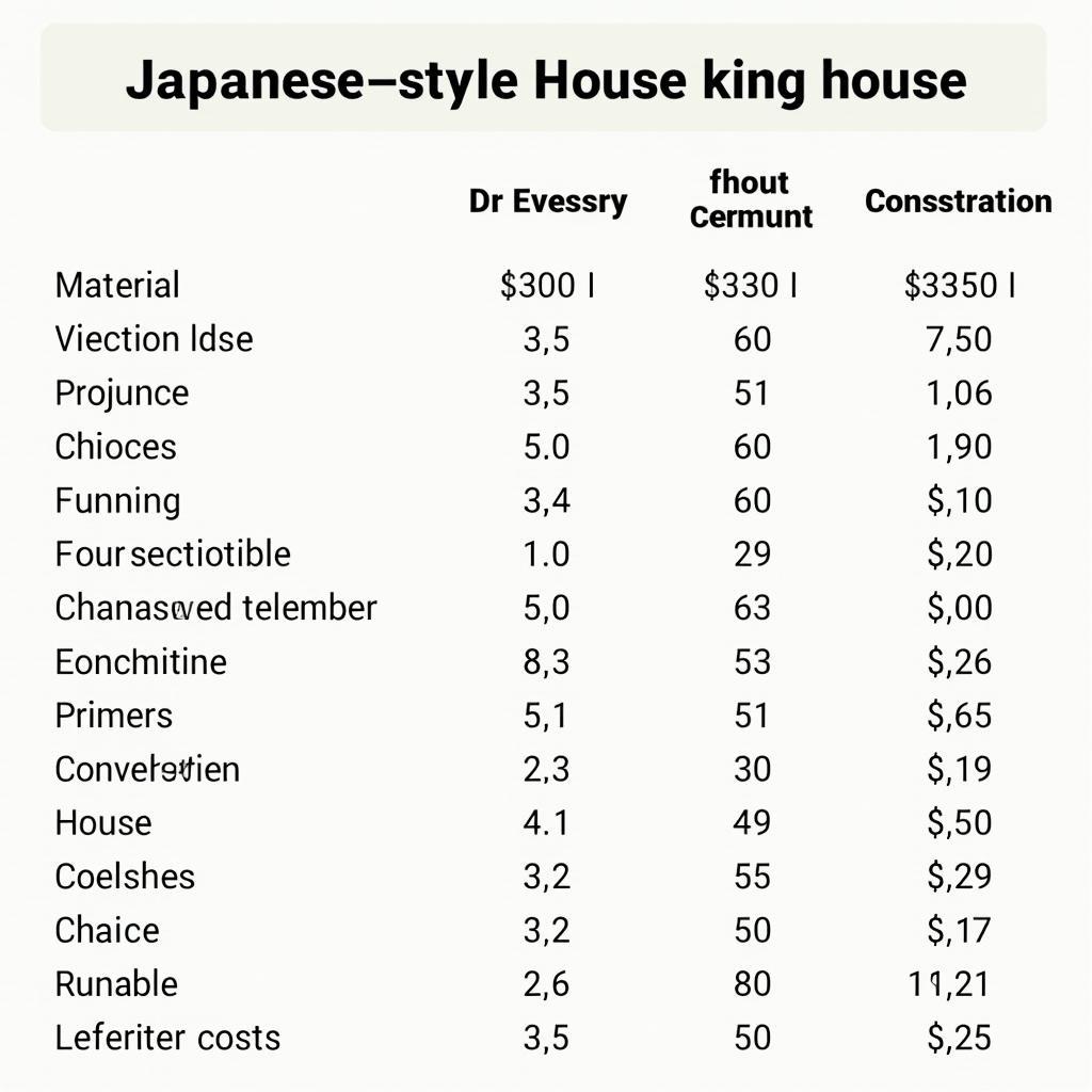 Bảng dự toán chi phí xây nhà kiểu Nhật tham khảo, minh bạch và chi tiết