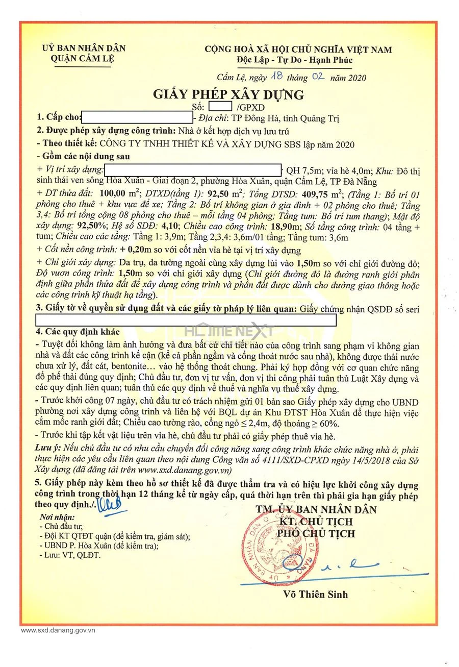 Giấy phép xây dựng