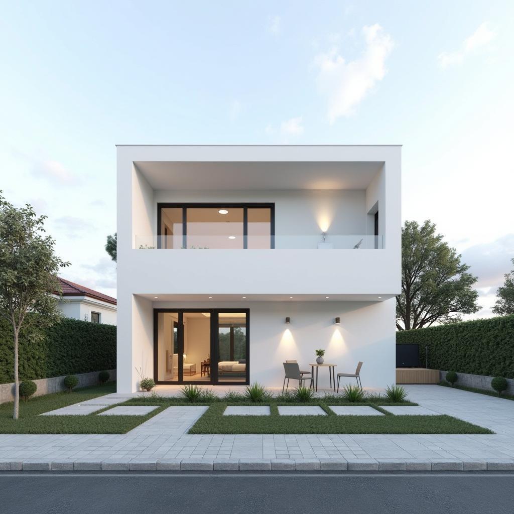 mau nha 2 tang mai bang 6x13 phong cach toi gian