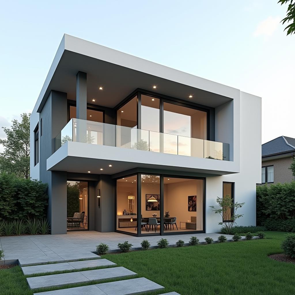 Mẫu nhà 2 tỷ đẹp hiện đại với thiết kế tối giản và không gian mở