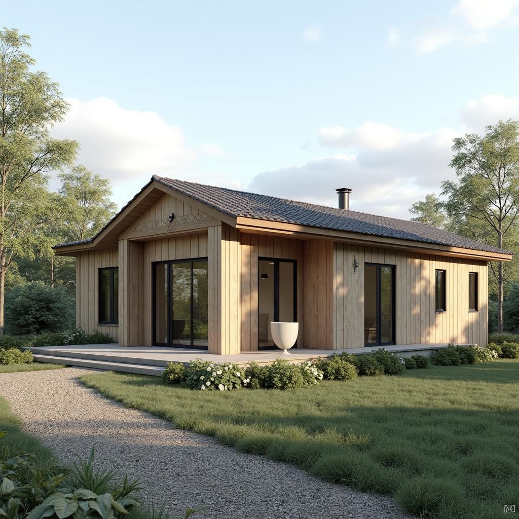 Mẫu nhà 3 gian cấp 4 nông thôn đơn giản, ấm cúng và tiết kiệm chi phí