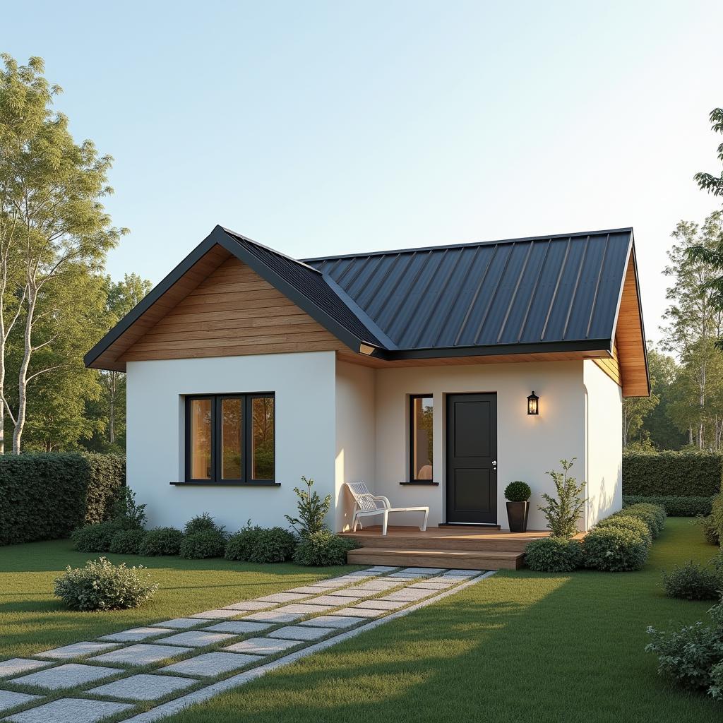 mẫu nhà cấp 4 đơn giản giá rẻ dưới 80 triệu phù hợp ngân sách eo hẹp