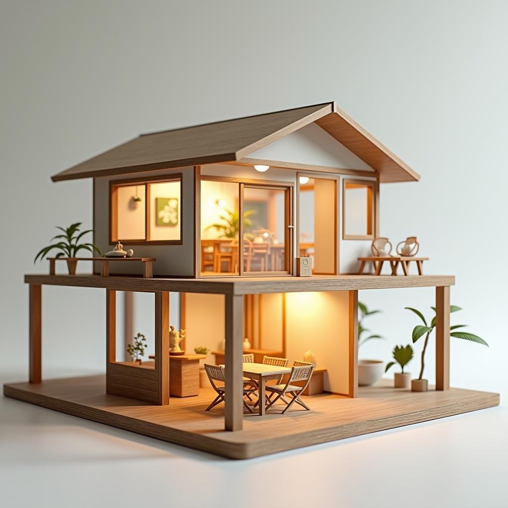 Mẫu nhà homestay mini kiểu Nhật tối giản tinh tế