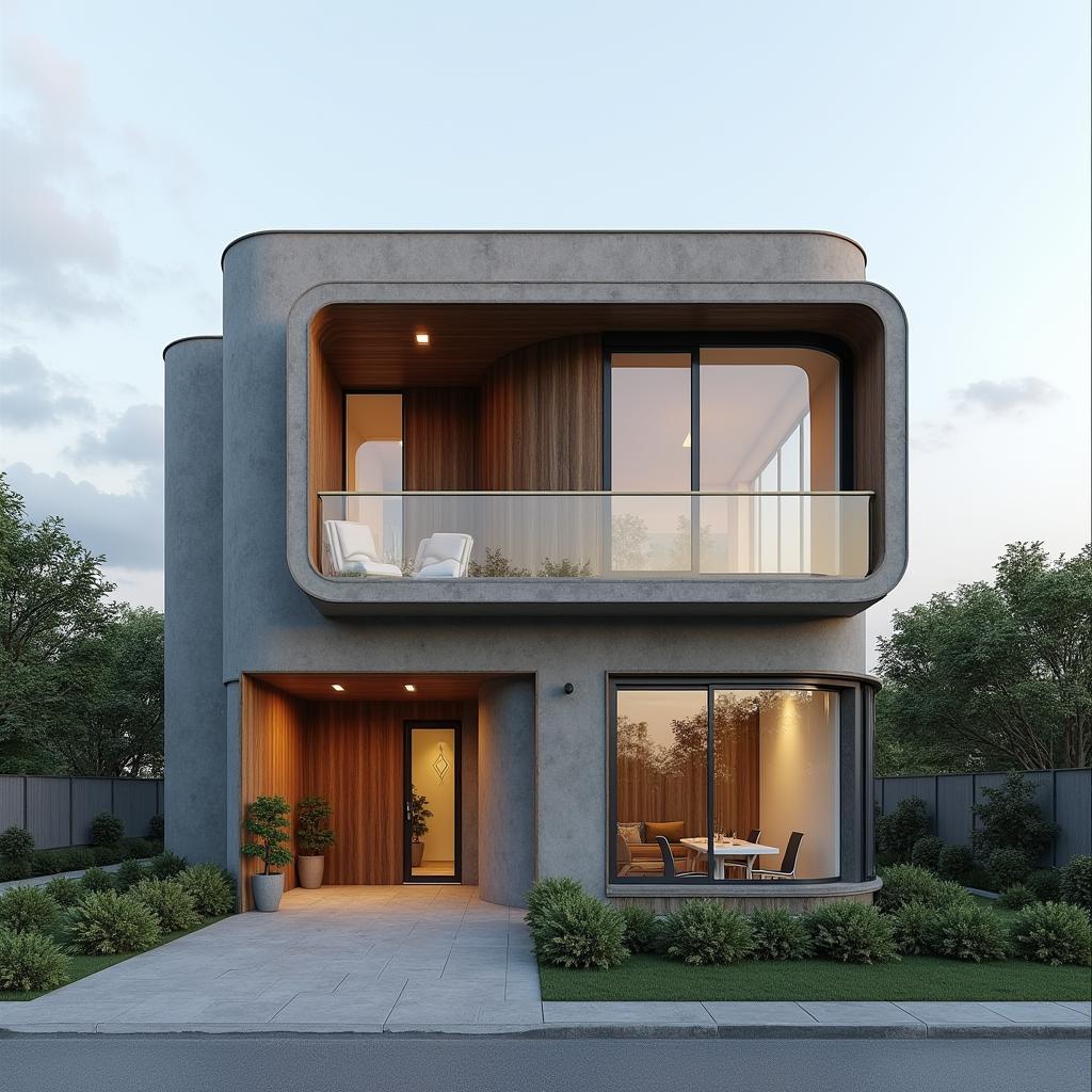 Mẫu nhà ống 3 tầng mặt tiền đơn giản, tập trung vào công năng sử dụng, phù hợp với ngân sách vừa phải