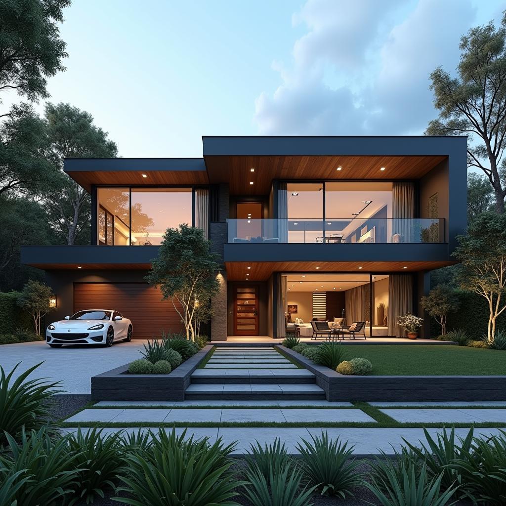 mẫu nhà cấp 4 200 triệu đẹp hiện đại tiện nghi