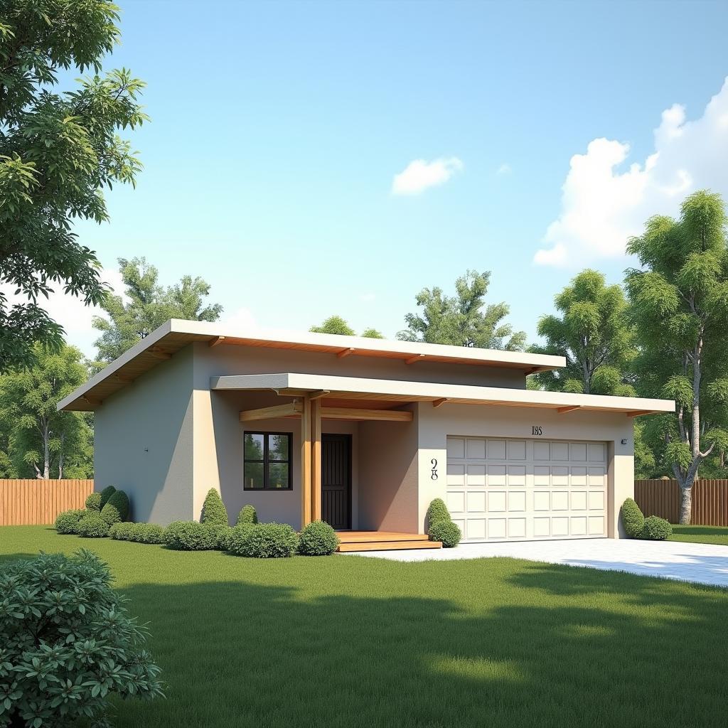 Nha cap 4 mai bang gia re 250 trieu phu hop gia dinh tre