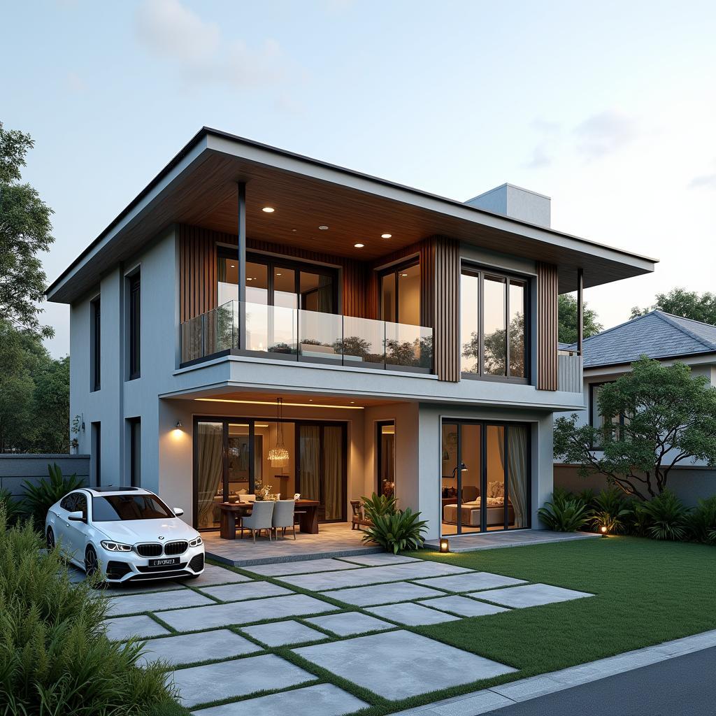 Nha cap 4 mai thai chu l thiet ke toi uu khong gian