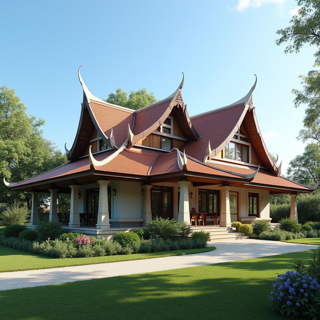 Mau nha cap 4 mai thai don gian 250 trieu dep nhat