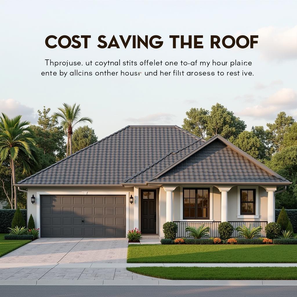 mẫu nhà cấp 4 mái tôn giả ngói đẹp như mái thật