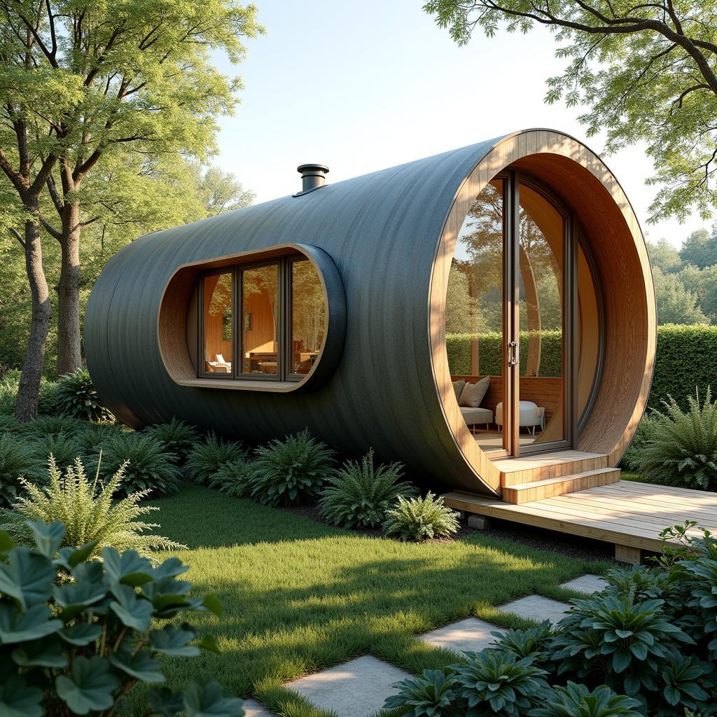 Nhà ống 1 tầng có sân vườn thiết kế hòa mình vào thiên nhiên không gian sống thư giãn lý tưởng