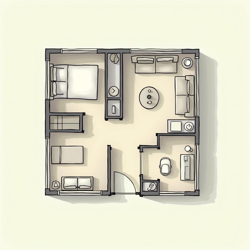 ban ve mat bang nha ong 1 tang mai bang 2 phong ngu