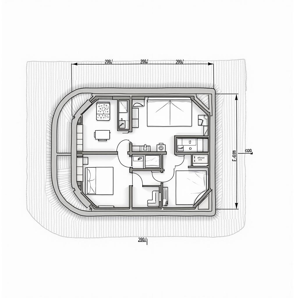 Nha ong 2 tang mai ton hien dai mat bang cong nang chi tiet toi uu khong gian