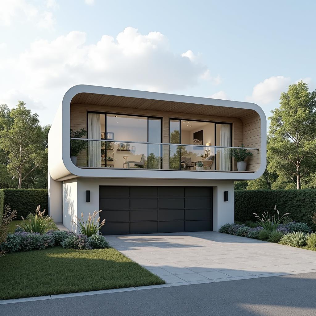 Mẫu nhà ống có gara ô tô tiện nghi, thiết kế thông minh, tận dụng tối đa không gian