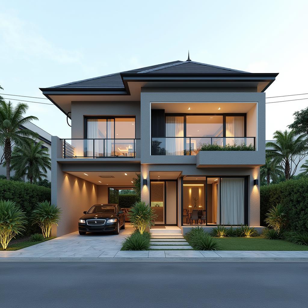 mau-nha-vuon-2-tang-mai-thai-kien-truc-hien-dai-sang-trong-tinh-te