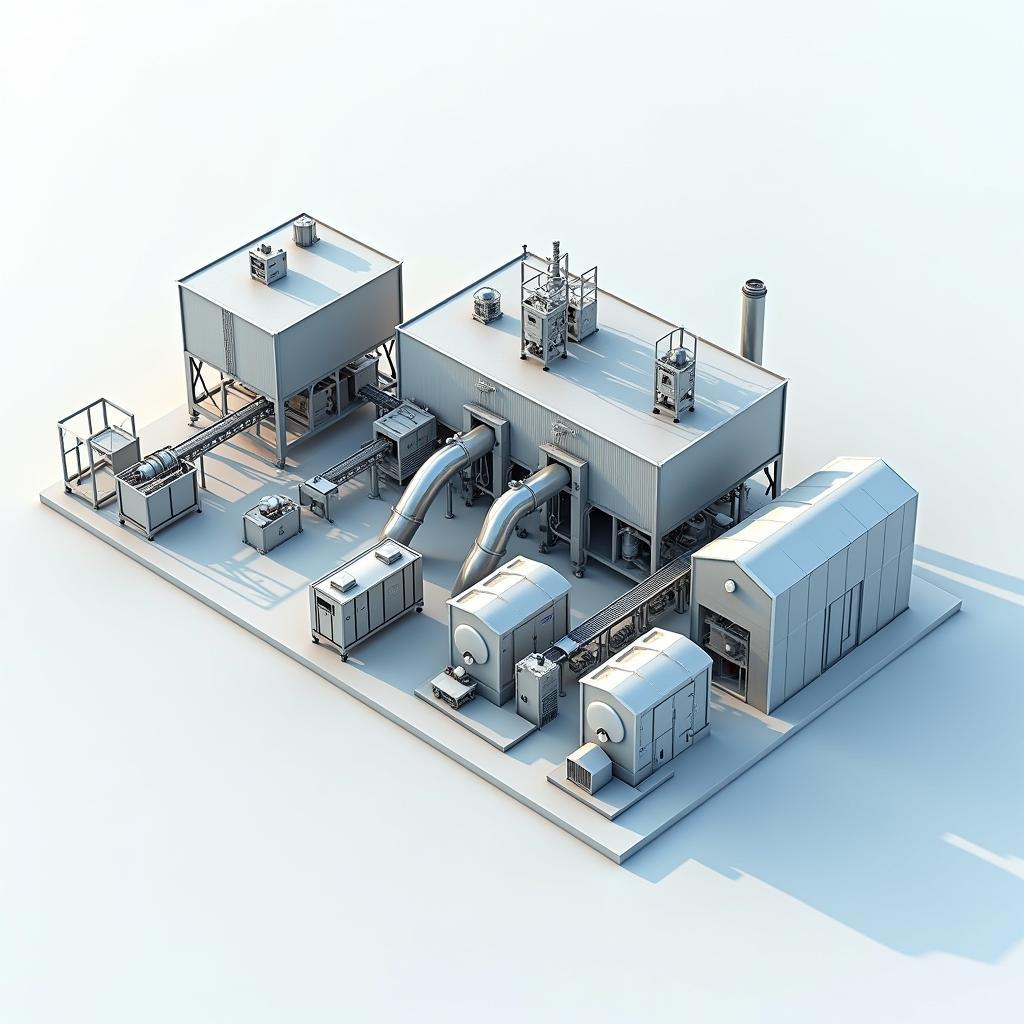 Nha xuong mini don gian tiet kiem, phu hop cho san xuat quy mo nho, chi phi thap