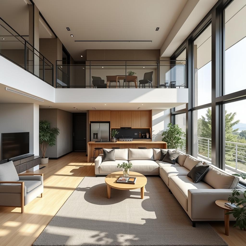 Thiết kế nội thất nhà cấp 4 5x20 hiện đại