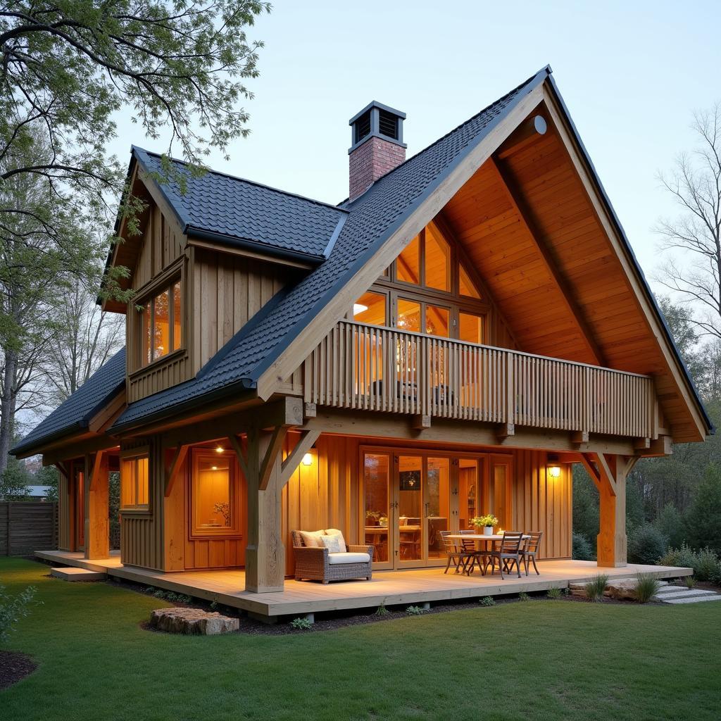 Bi quyet xay nha go dep ben vung, chon go, thiet ke, thi cong, chong moi mot, bao duong